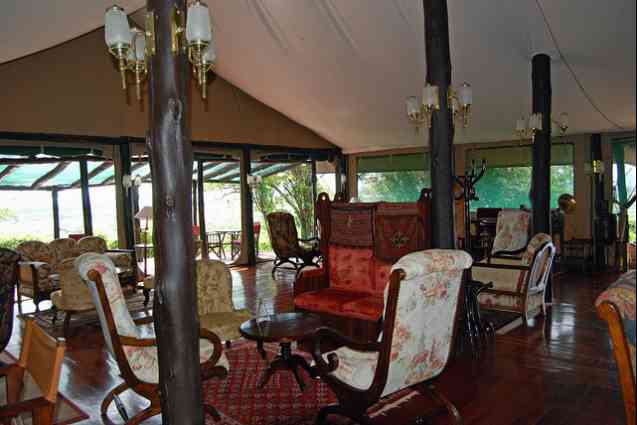 Lodge at the Kirawira Tented Camp