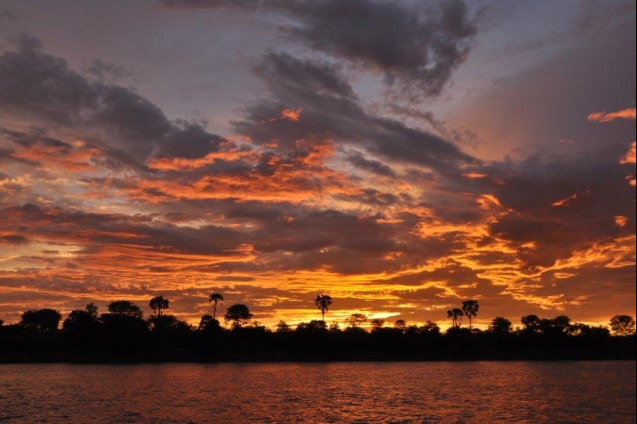 Zambezi River boat cruise at Victoria Falls