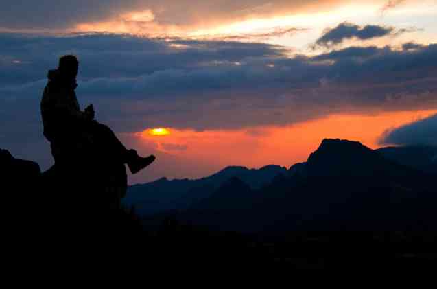 Sunset from Shira Camp on Mount Kilimanjaro