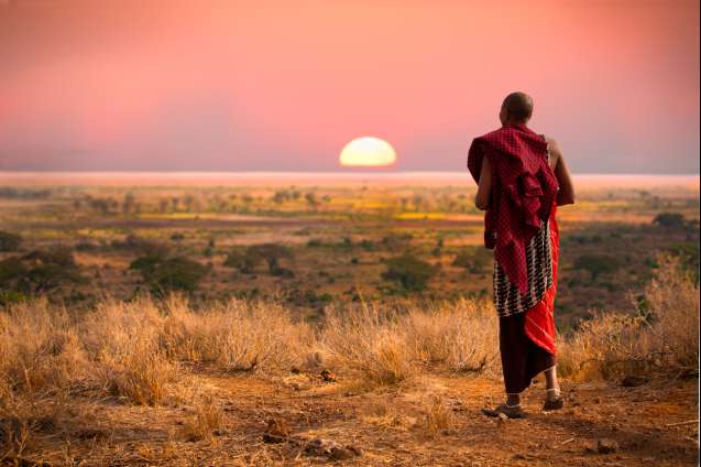 Masai man Serengeti