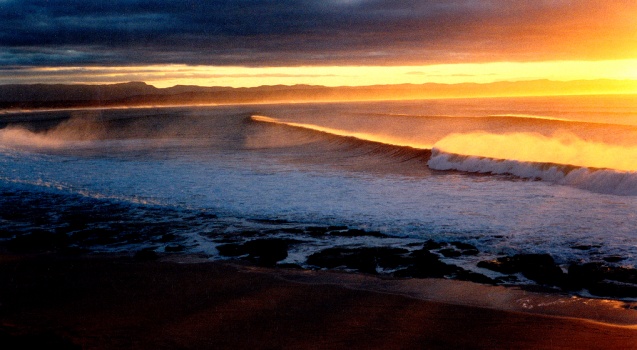 Sunrise over Surfer's Point, Jeffrey's Bay