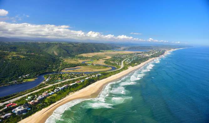 Garden route coastline