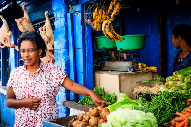 Antananarivo market stall