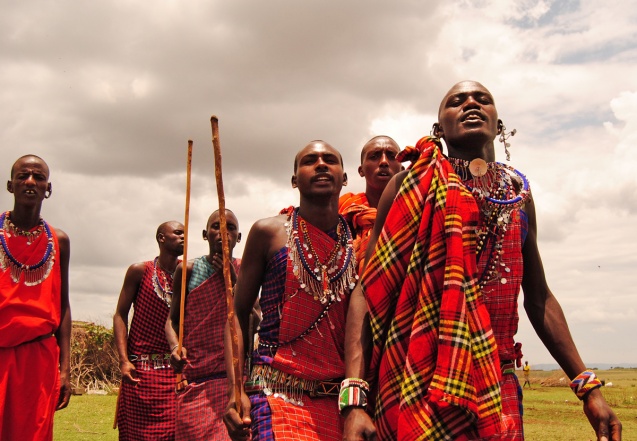 Maasai warriors, Kenya safari