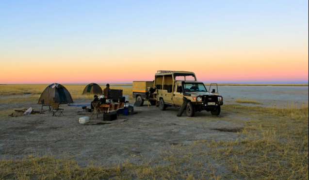 Botswana Makgadikgadi camping trip