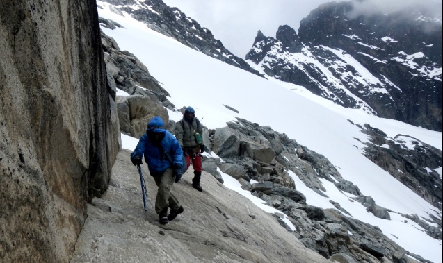 Rwenzori mountain snow