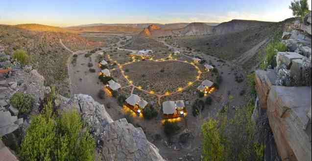 Tented lodge in South Africa
