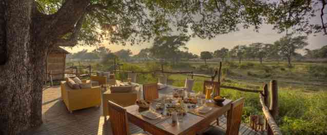 Safari treehouse dining
