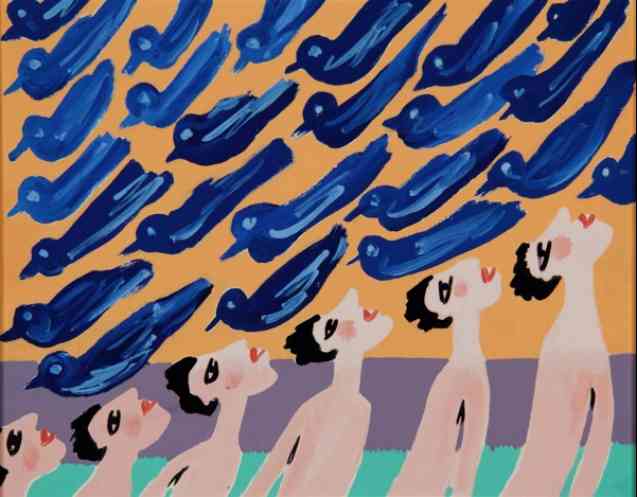 Birds at Sunset. Walter Battiss