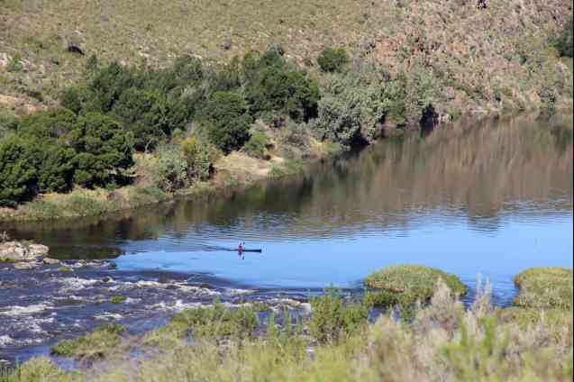 Kayaker in Bontebok National Park