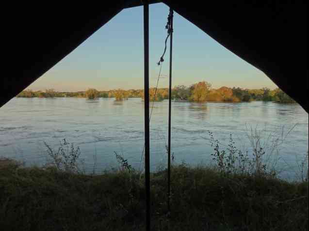 View from our tent - Zambezi