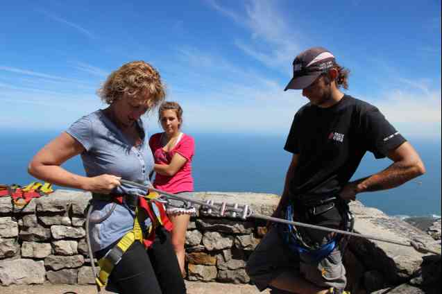Abseiling instructions