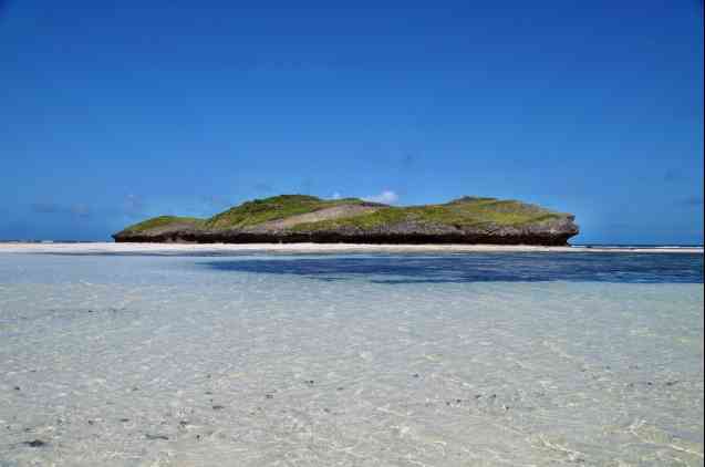 Rock Formations on Watamu Beach, Kenya