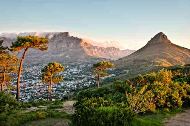 Signal Hill looking across to Table Mountain, Cape Town