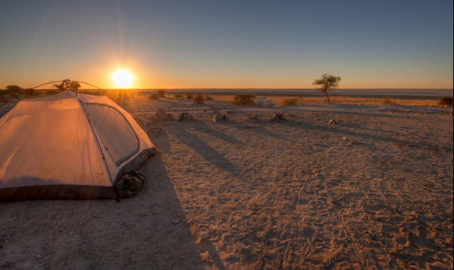 Camping at Makgadikgadi