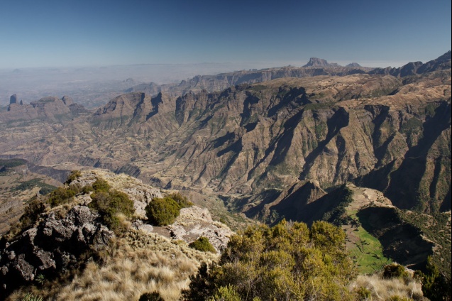 Simien Mountains undulating hills