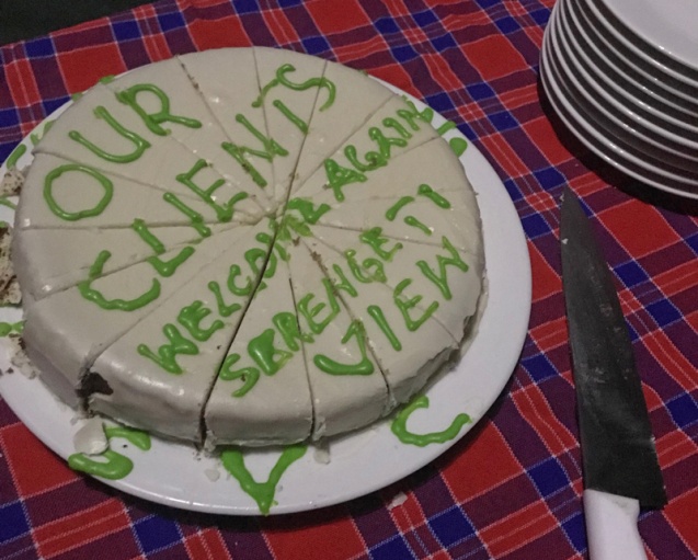 Cake time on safari