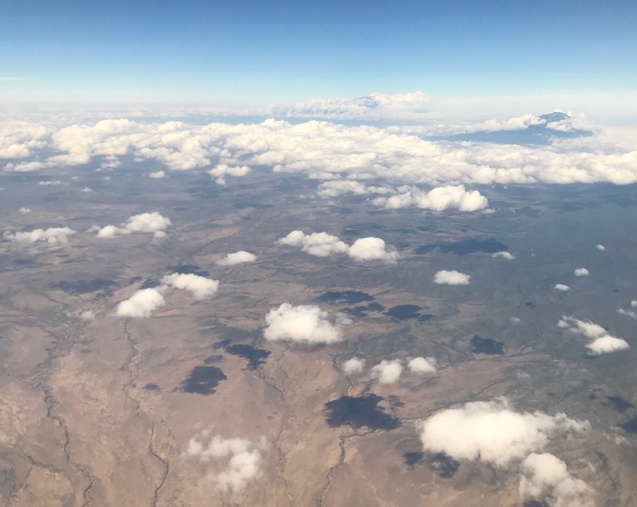 Flying over Kili & Mt Meru