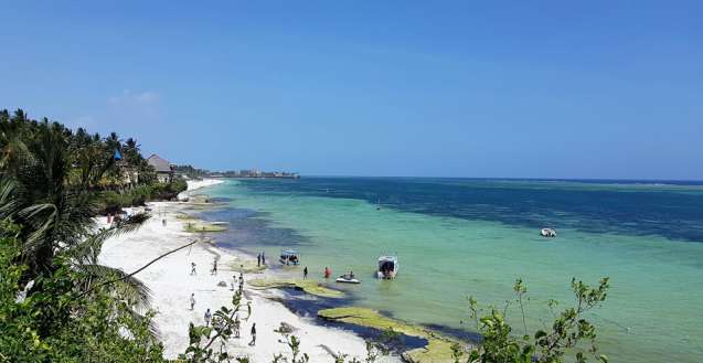 Nyali beach in Kenya