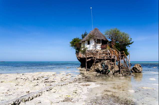 Famous Rock restaurant Zanzibar islands