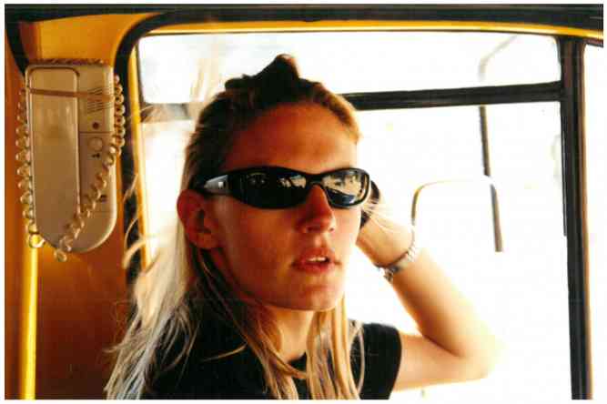 Ingrid in overland truck