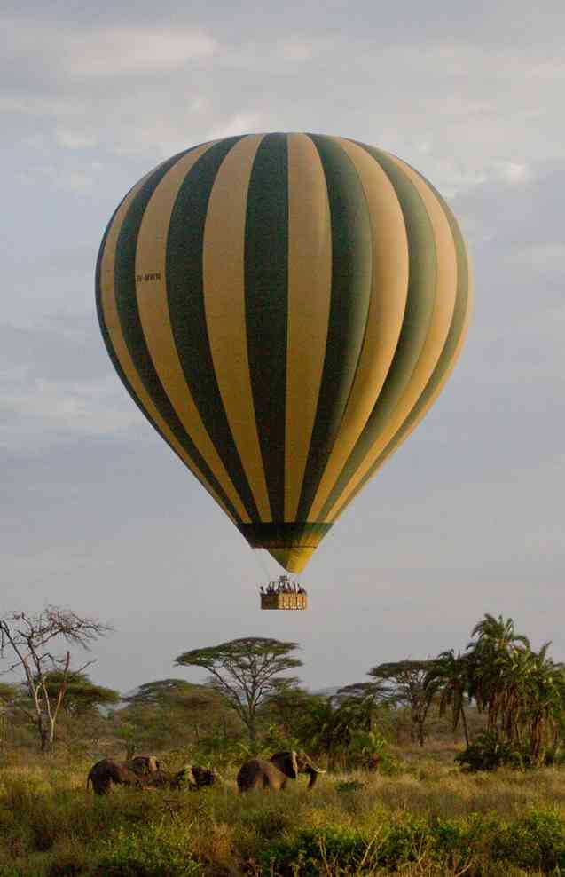 Balloon safari in Ruaha Park
