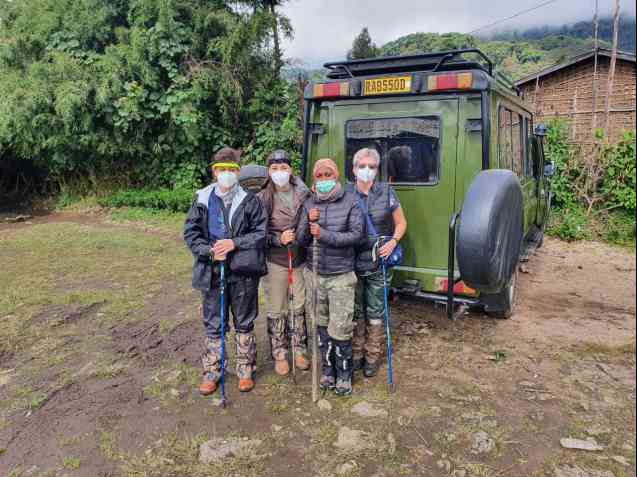 Clients Gorilla Trekking in Rwanda
