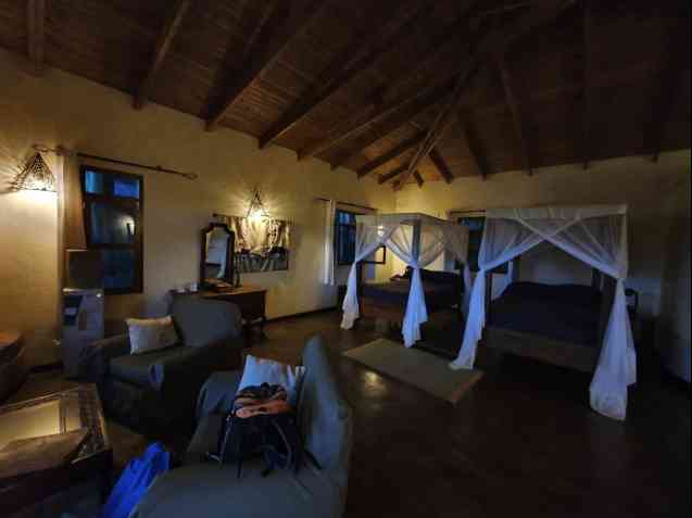 Ngorongoro Crater lodge room