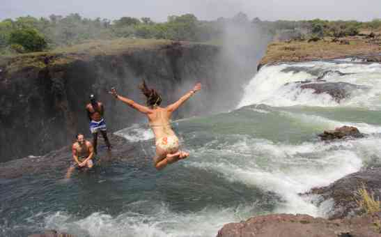 Take the plunge at Devils Pool, Victoria Falls!