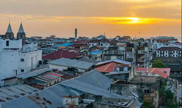 Stone Town Zanzibar sunset, Tanzania travel
