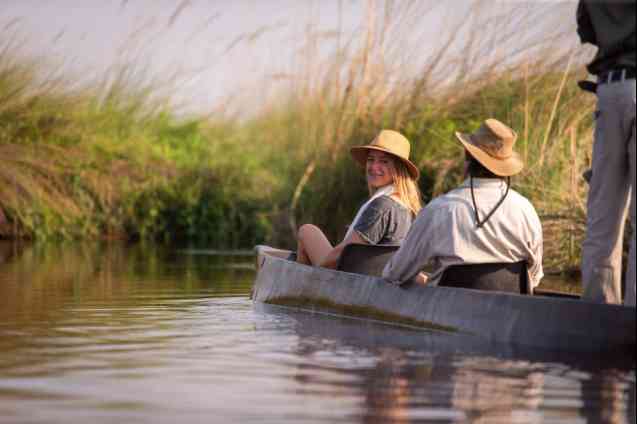 Okavango Delta mokoro trip, Botswana safari honeymoon