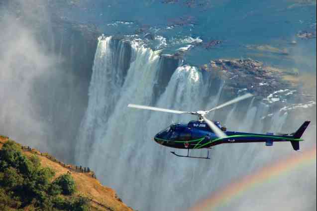 Victoria Falls Tour, helicopter flight