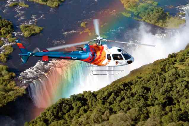 Victoria Falls helicopter flight