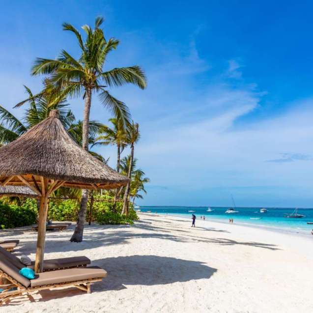 Zanzibar beach in Africa