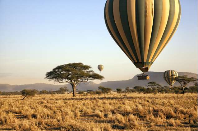 Hot air balloon safari serengeti