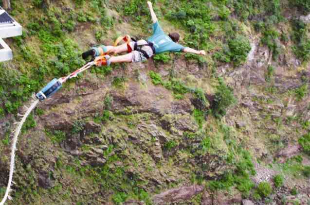 Bungee jump in South Africa