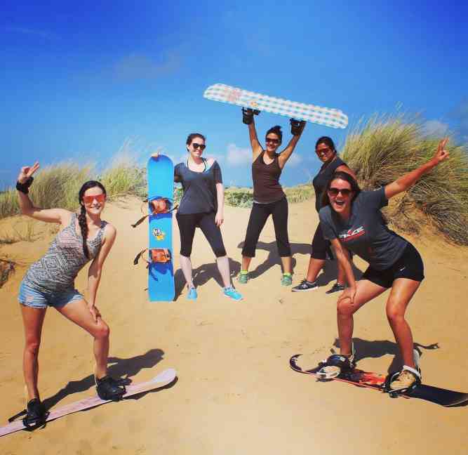 Sand boarding in Mossel Bay