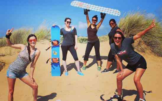 Sand boarding in Mossel Bay