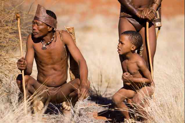 The Khoisan people, southern Africa