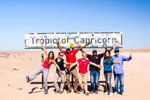 Tropic of Capricorn, Namibia overland tour