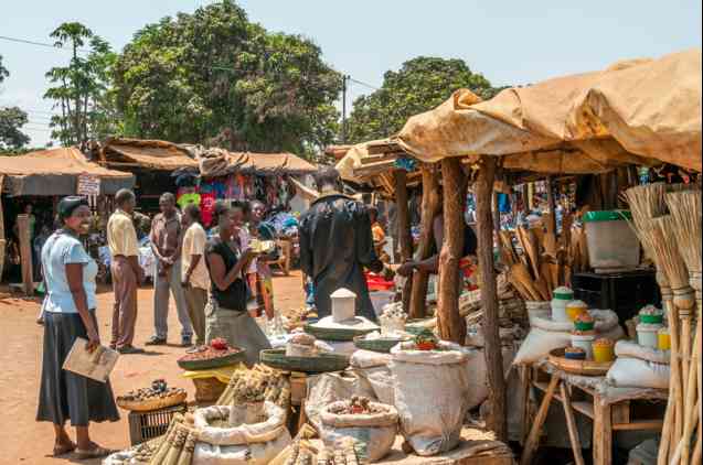 Livingstone market Zambia