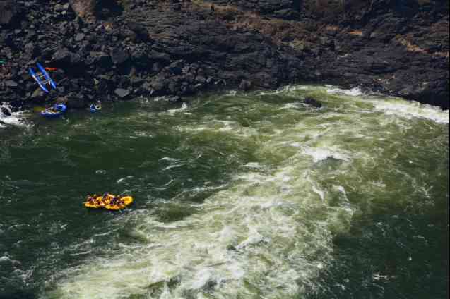 Zambezi river white water rafting