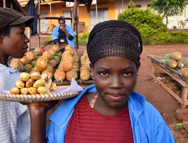 Plantain for sale, roadside Uganda