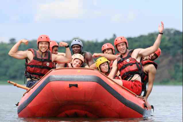 White water rafting on the Nile