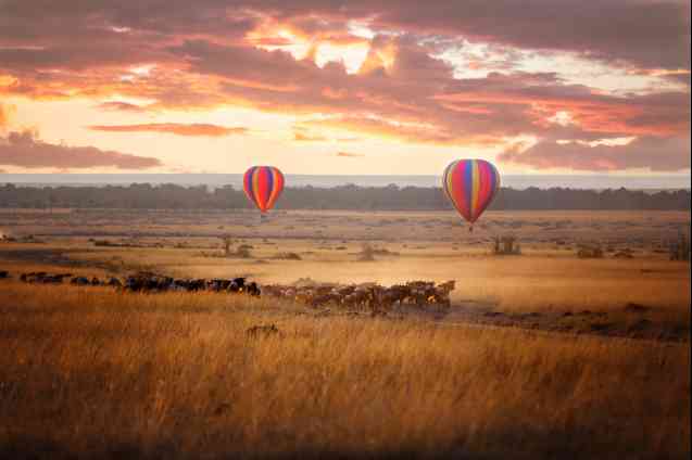 Masai Mara hot air balloon 