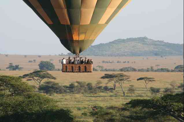 Hot air balloon safari extras