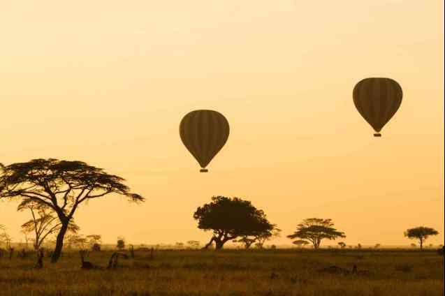 Serengeti hot air balloon adventure