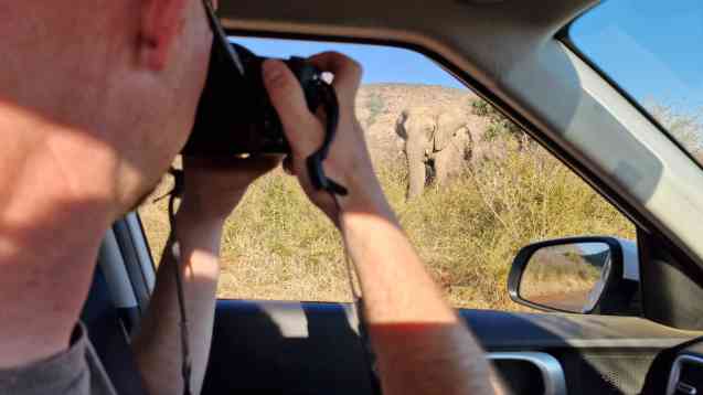Peter on Kruger safari