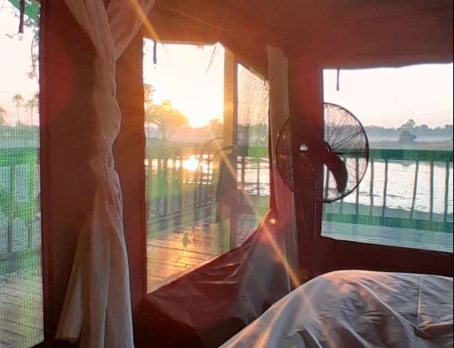 Okavango sunrise from tent