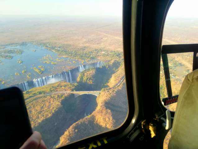 Vic Falls helicopter flip
